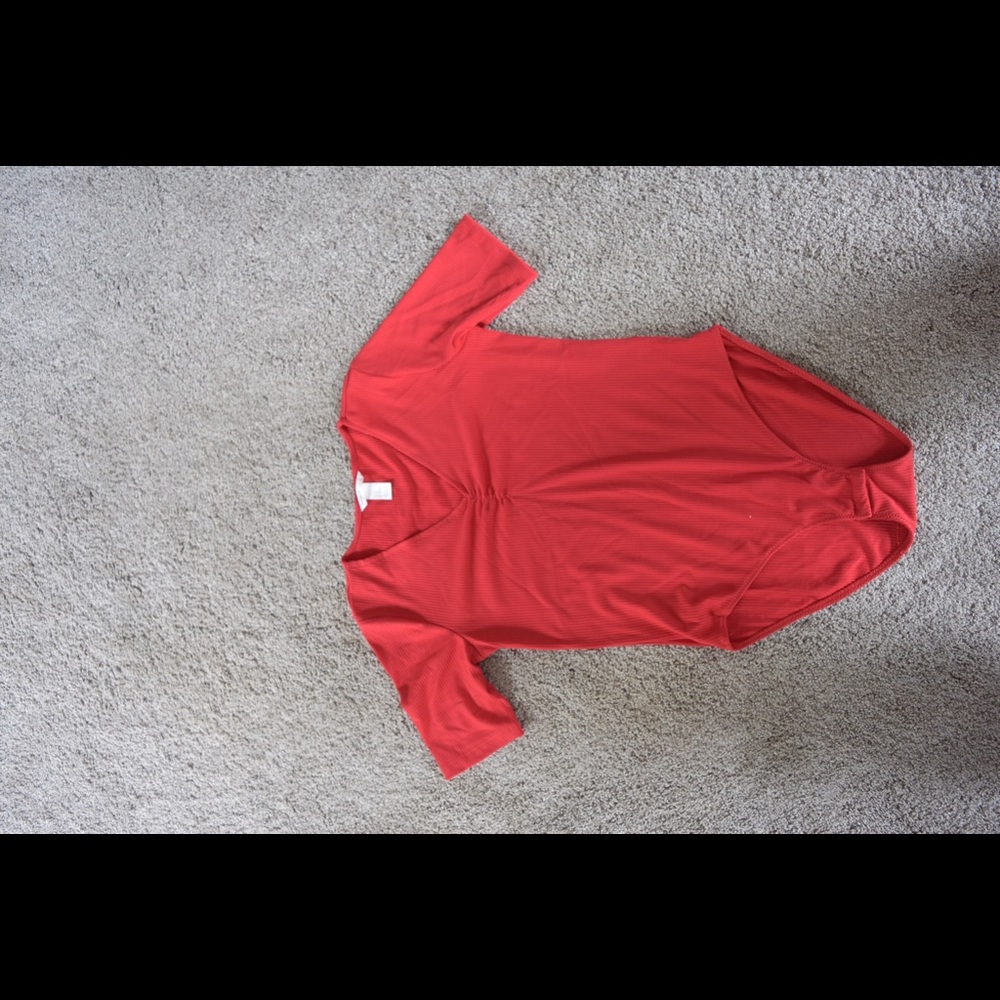 Red body suit